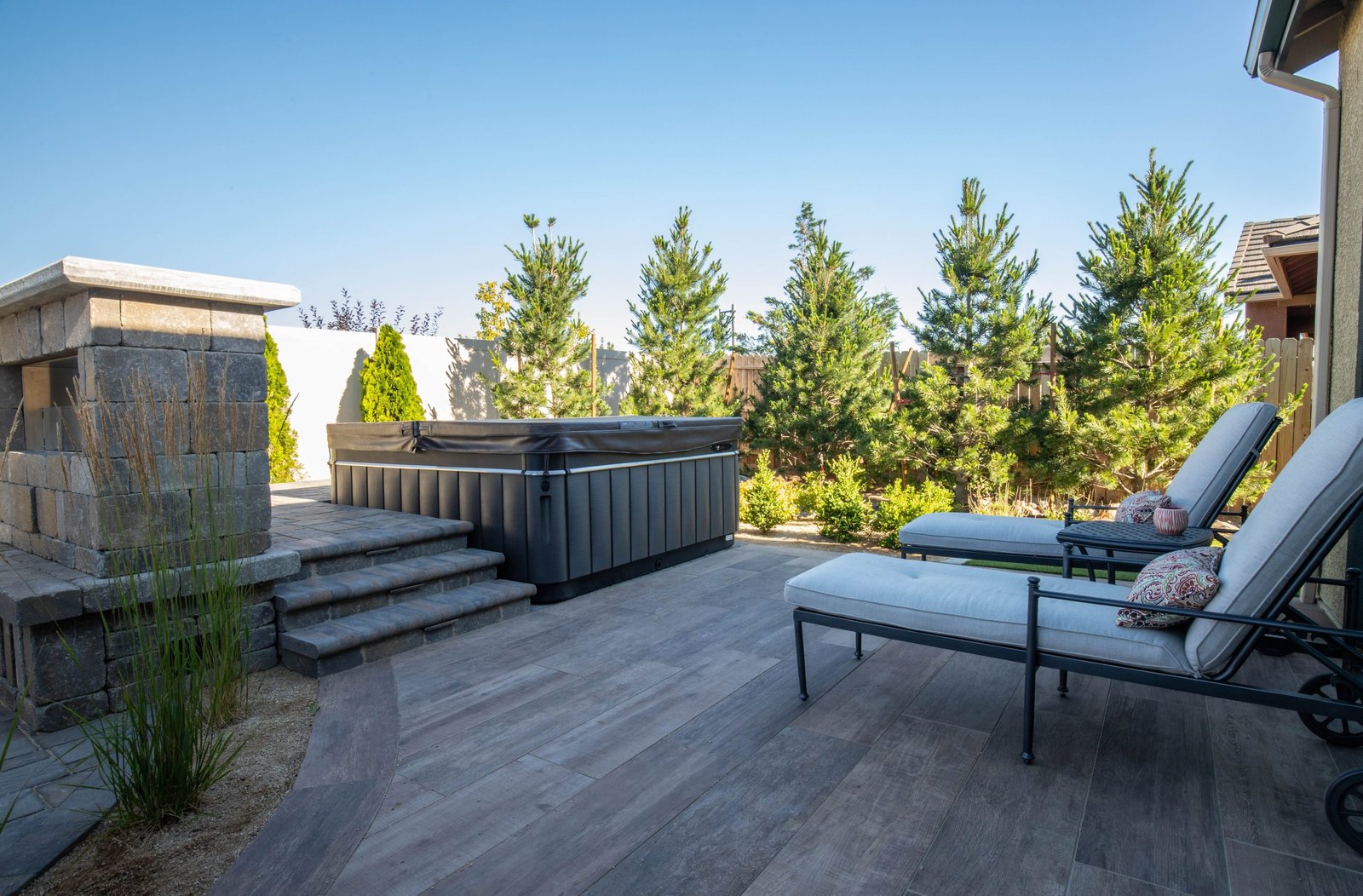hot tub pool installation landscaping reno nevada tahoe california