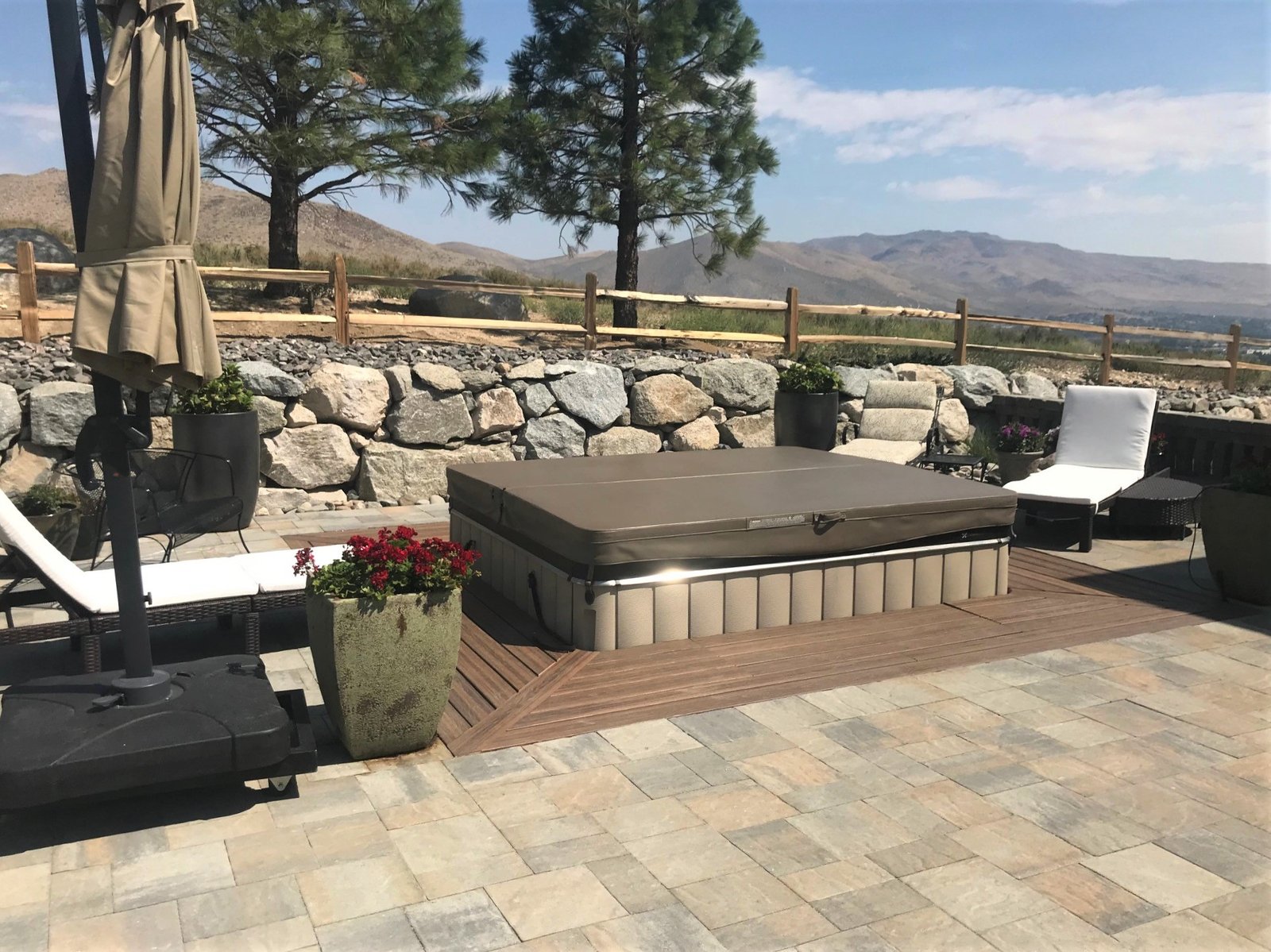 hot tub pool installation landscaping reno nevada tahoe california
