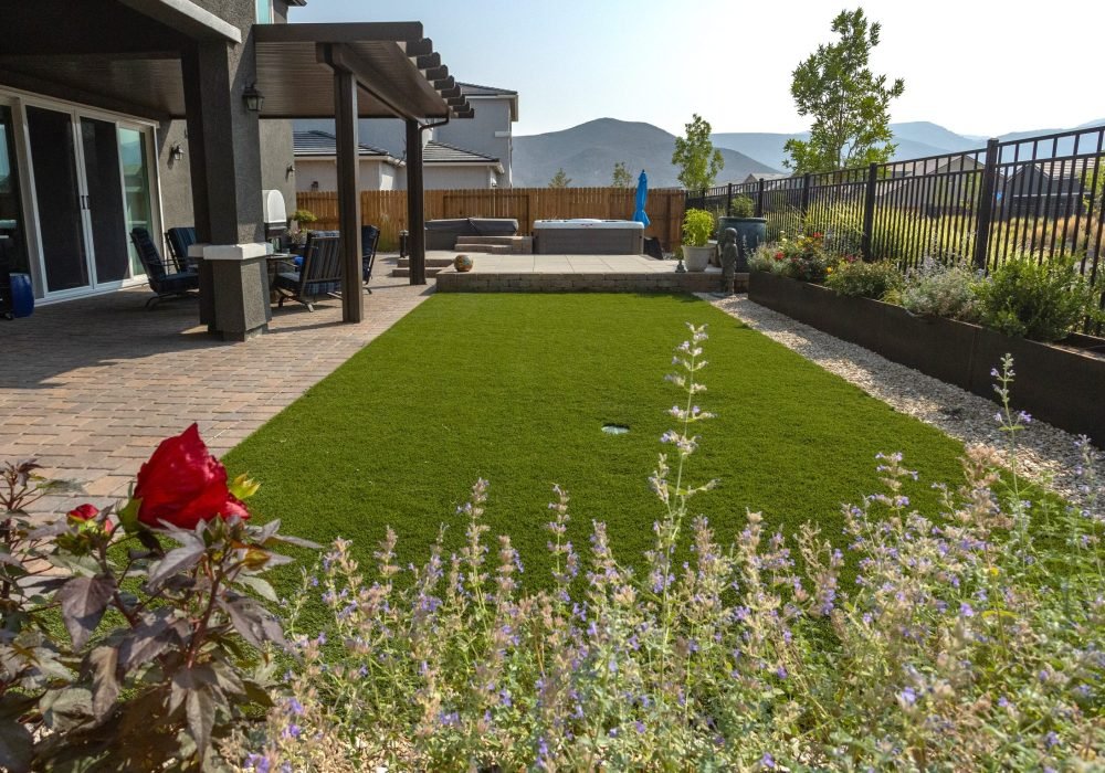 synthetic turf reno nevada tahoe california landscaping installat