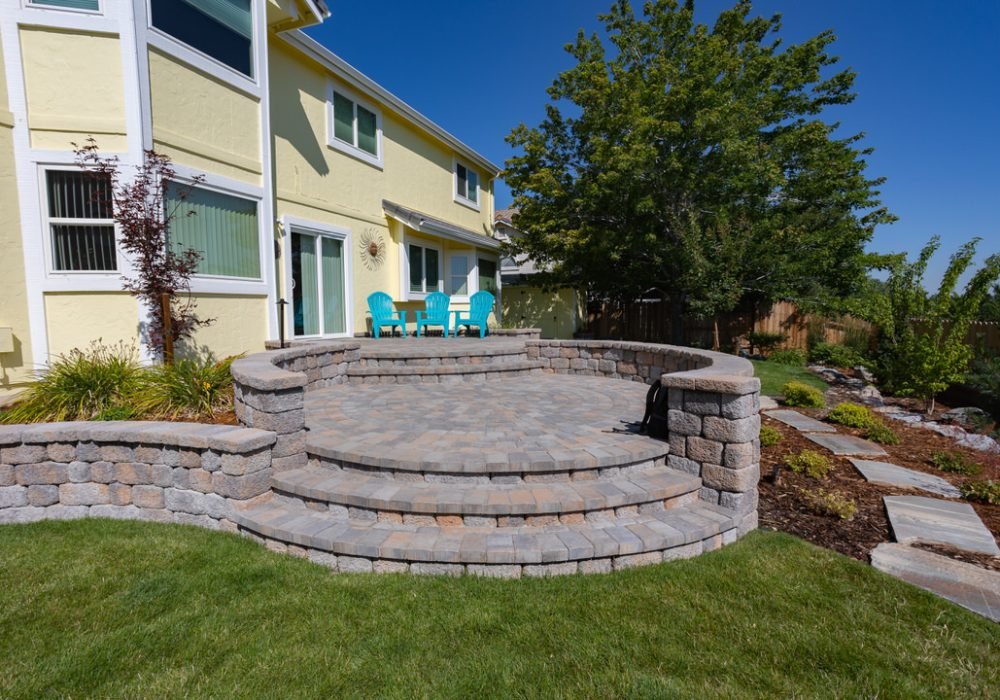retaining walls pavers reno nevada landscaping tahoe california