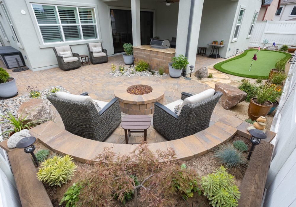 outdoor fire pit landscaping custom reno nevada tahoe california