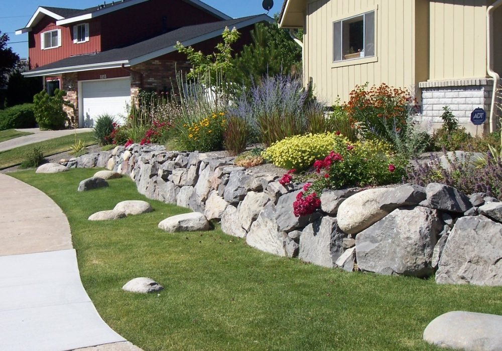 Landscaping rock walls reno nevada tahoe california