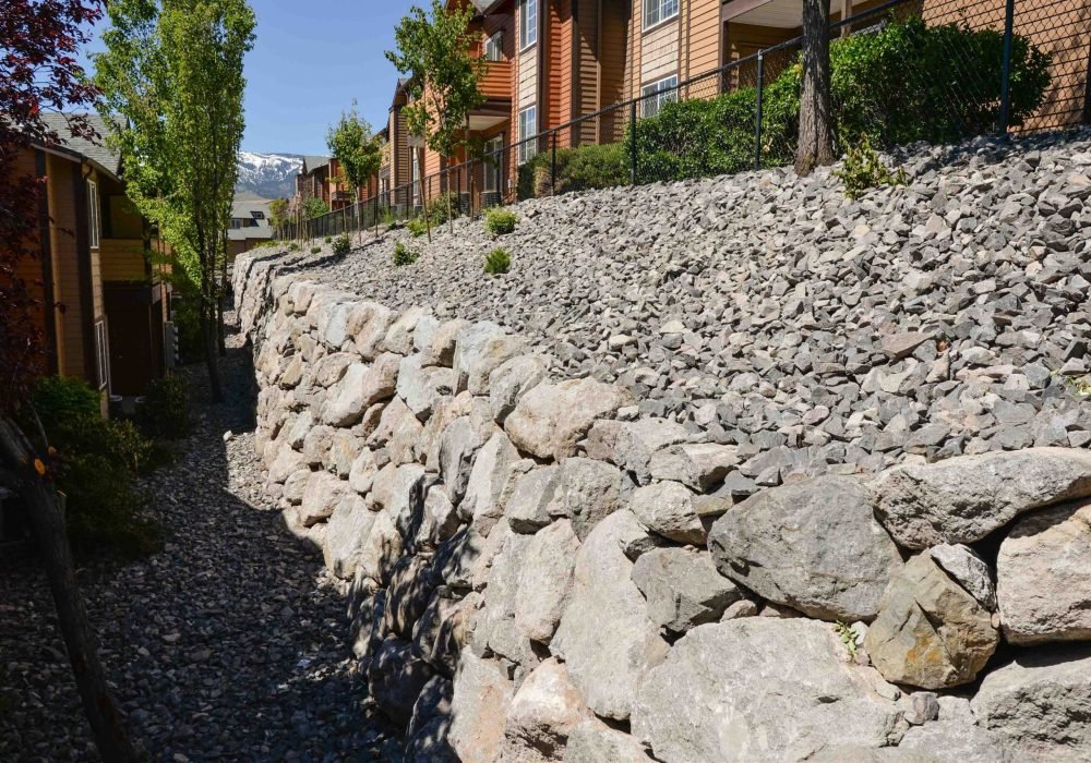 Landscaping rock walls reno nevada tahoe california