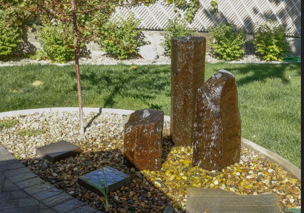 Cored and engraved Boulders with Name or address.Gail Willey Landscaping Reno, Nevada