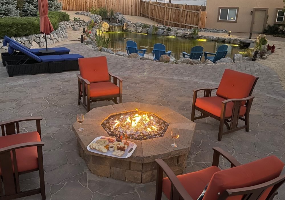 Take the chill off with a cozy firepit