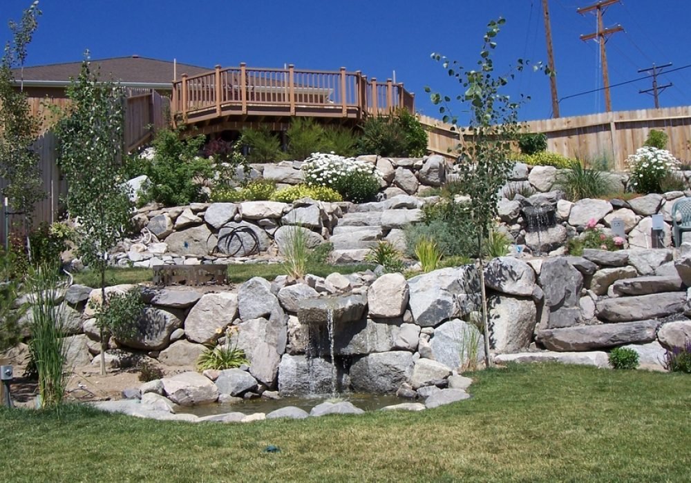 Boulders and rock walls Reno Nevada, Tahoe, California