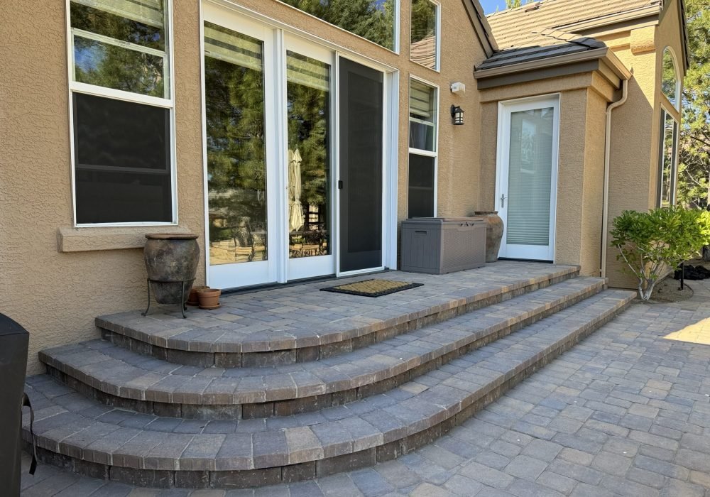 Paver Steps Landscaping pavers reno nevada tahoe california