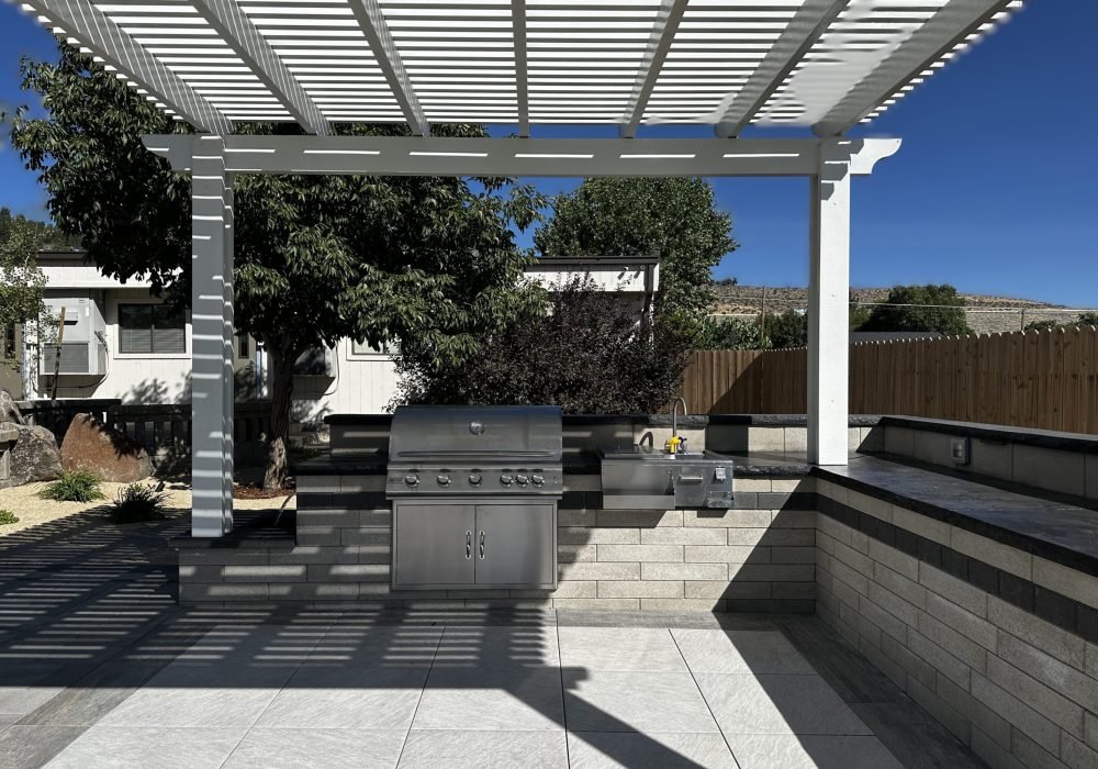 Outdoor BBQ Grill, kitchens, Gail Willey Landscaping