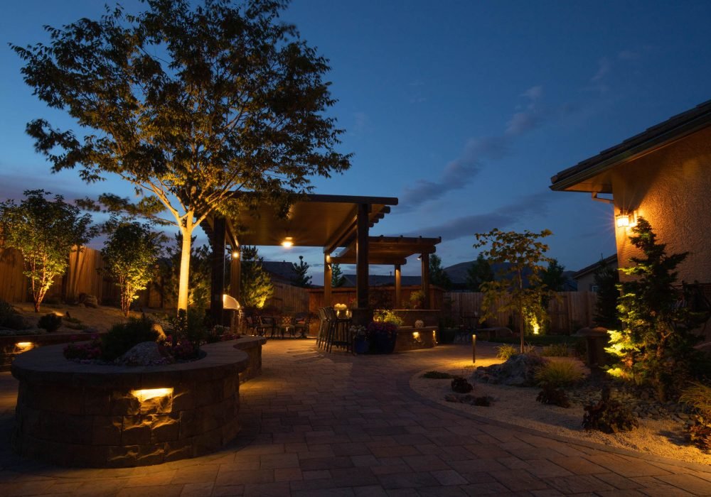 outdoor lighting installation landscaping reno nevada tahoe california