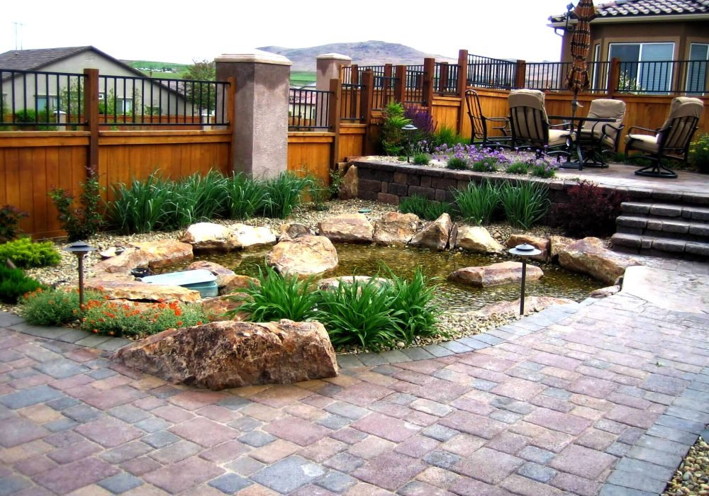 Water Feature with pond residential reno nevada tahoe California